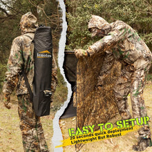 Load image into Gallery viewer, Lenotos Pop Up Ground Blind, Easy-Setup Hunting Blind for Deer, Turkey, Duck - Dry Grass Camo