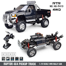Load image into Gallery viewer, US Stock 1/10 HG P410 RC Pickup Truck 4*4 Rally Racing Crawler Car Model 2.4G Radio Motor ESC Outdoor Toy Model Gifts TH16939