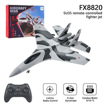 Load image into Gallery viewer, FX8820 2.4G EPP Foam Remote Control Aircraft Model SU35 Remote Control Fighter Built-in 6-Axis Gyroscope Aircraft Children Gift