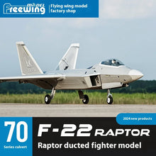 Load image into Gallery viewer, Freewing Flying Wing Model 70mm F-22 Raptor American "Raptor" Channel Fifth Generation Fighter Model Aircraft Toy Model