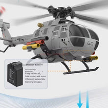 Load image into Gallery viewer, Remote Controlled RC ERA C186S Helicopter Six-Channel Simulation Brushless Model Helicopter BO-105 Optical Flow Positioning Toy