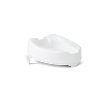 Load image into Gallery viewer, Medline Raised Toilet Seat with Secure Side Locks, 4" Elevation - 250 lbs. Capacity, for Seniors, Elderly, Independent Adults and Disabled Adults - 1 Ct.
