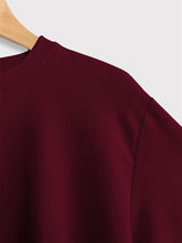 Load image into Gallery viewer, Sorry I'm Late I Saw A Dog Sweatshirt Women Funny Dog Lover Shirt Casual Crew Neck Long Sleeve Pullovers Lightweight Wine Red
