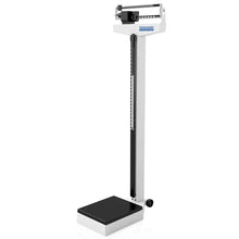 Load image into Gallery viewer, Helsevesen Mechanical Beam Scale, Eye-Level Professional Medical Physician Weigh Scale with Height Rod, Capacity 440 lb/200kg, Graduation 1/4 lb, 11" Width x 15" Depth Platform, RGT-200A
