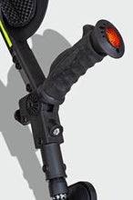 Load image into Gallery viewer, Ergobaum 7G Forearm Crutches for Adults (1 Pair-2 Units) — Ergonomic, Foldable with Shock Absorption,(Black)
