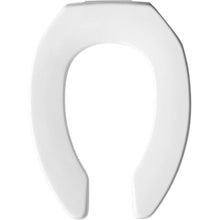 Load image into Gallery viewer, BEMIS 2L2155T 000 Medic-Aid 2" Lift Raised Open Front Plastic Toilet Seat, ELONGATED, Long Lasting Solid Plastic, White

