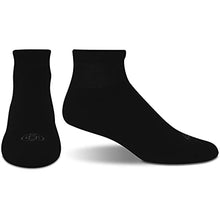 Load image into Gallery viewer, Doctor's Choice Diabetic Socks for Men Super Soft, Non Binding - Loose Wide Top Diabetic Ankle Socks for Men 4 Pairs, Black, X-Large, Sock Size 13-15

