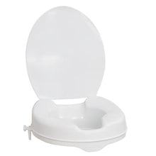 Load image into Gallery viewer, AquaSense Raised Toilet Seat with Lid, White, 2.5 Inches
