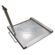 Load image into Gallery viewer, SellEton SL-Wheelchair-1k Aluminum Heavy Duty Wheelchair Scale Platform 1000lb x 0.2lb – Drum Chair Scale with Dual Ramp Aluminum Platform – Portable Scales for Physicians (Made in USA)
