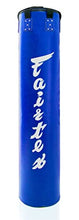 Load image into Gallery viewer, Fairtex HB6 6 Ft. Banana Bag Punching Bag for Muay Thai, Boxing, Kickboxing, MMA (HB6 Blue Unfilled) - 14.17" W x 70.87" H

