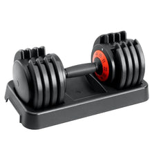 Load image into Gallery viewer, HYPATA 55 lbs Single Adjustable Dumbbell Set, Adjust Dumbbell Weight for Exercises with Tray for Full Body Workout
