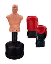 Load image into Gallery viewer, Century BOB Body Opponent Bag | Freestanding Punching Bag Dummy | Adjustable Kickboxing Mannequin | Training Bag for Martial Arts &amp; Boxing - Red Gloves Combo

