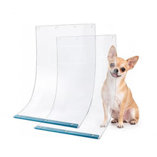 Load image into Gallery viewer, 2PACK Medium Dog Door Replacement Flaps - Measures 7.25" x 13", Compatible with Ruff Weather Dog Door,Clear Flexible Replacement Flap for Easy Installation
