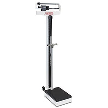 Load image into Gallery viewer, Detecto 448 Balance Beam Doctor/Physician Scale w/ Height Rod, Wheels &amp; Hand Post, 400 lbs, Made in the USA
