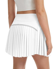 Load image into Gallery viewer, DOCUMO Pleated Skirts for Girls with Pocket Shorts Girls Athletic Golf Tennis Skorts Hight Waisted Skirts for Running Casual (White, X-Small)
