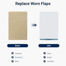 Load image into Gallery viewer, 2PACK Medium Dog Door Replacement Flaps - Measures 7.25" x 13", Compatible with Ruff Weather Dog Door,Clear Flexible Replacement Flap for Easy Installation
