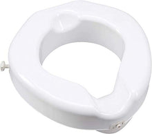 Load image into Gallery viewer, Carex Raised Toilet Seat with Extra Wide Opening - Toilet Seat Riser and Handicap Toilet Seat, White, 1 Count
