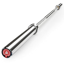 Load image into Gallery viewer, LIONSCOOL 7ft Olympic Barbell (Silver Chrome, 1000LBS, No Center Knurl)
