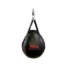 Load image into Gallery viewer, Wrecking Ball Punching Bag, Professional Boxing Teardrop Body Snatcher Bag for Training MMA Kickboxing Muay Thai, Round Shaped Heavy Bag (Unfilled) (Black, 110)
