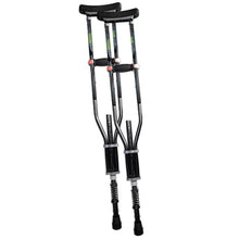 Load image into Gallery viewer, York Nordic - Spring Cushion Crutches Perfect for Sports Injuries and Travel - Heights 4'7" to 6'6" - Adjust Down to 22" for Travel
