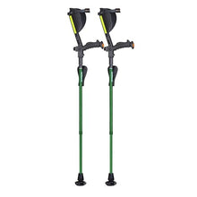 Load image into Gallery viewer, Ergobaum® 7TH Generation Prime by Ergoactives. 1 Pair (2 Units) of Ergonomic Forearm Crutches (Green)
