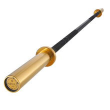 Load image into Gallery viewer, Mikolo 7ft Olympic Barbell, Barbell for Weightlifting and Powerlifting 45lb (6ft,Gold)
