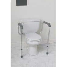 Load image into Gallery viewer, Medline Toilet Safety Rail For Seniors with Easy Installation, Height Adjustable Toilet Safety Frame, Bathroom Assist Rail with Armrests, Bathroom Safety, 250 lb. Weight Capacity

