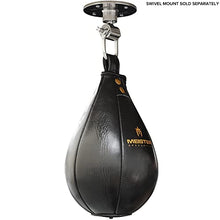 Load image into Gallery viewer, Meister SpeedKills Leather Speed Bag with Lightweight Latex Pocket - Black, Medium 9.5" x 6"
