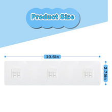 Load image into Gallery viewer, DOCMON 4 Pack Shower Caddy Adhesive Replacement, 3 Hooks Thick Shower Shelf Adhesive, Waterproof Shower Hooks Strips for Kitchen Racks, Bathroom Storage, Shower Basket &amp; Soap Holder
