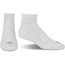 Load image into Gallery viewer, Doctor's Choice Diabetic Socks for Men Super Soft, Non Binding - Loose Wide Top Diabetic Ankle Socks for Men 4 Pairs, White, X-Large, Sock Size 13-15
