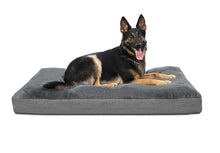 Load image into Gallery viewer, NUPIDA Dog Bed for Crate for Medium Large Sized Dog, Machine Washable Bed Plush Pet Kennel Pad with Non-Slip Bottom, Pet Sleeping Mat, 35x23 Inch, Dark Gray
