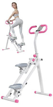 Load image into Gallery viewer, Stair Stepper for Home - Vertical Climber Workout Machine with Stable Frame, Adjustable Handlebar for Full-Body Exercise (Pink)

