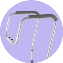Load image into Gallery viewer, Medline Toilet Safety Rail For Seniors with Easy Installation, Height Adjustable Toilet Safety Frame, Bathroom Assist Rail with Armrests, Bathroom Safety, 250 lb. Weight Capacity
