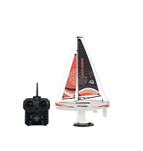 Load image into Gallery viewer, PLAYSTEAM Voyager 280 2.4GHz RC Motor Powered Sailboat in Red - 17.5" Tall
