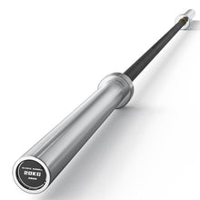 Load image into Gallery viewer, 7FT Olympic Barbell 45 lb Barbell 2 INCH 1000lbs Capacity Olympic Bar with Moderate Knurling -Black and Silver
