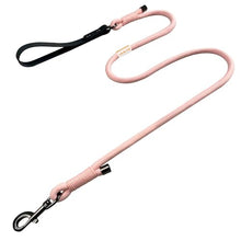 Load image into Gallery viewer, FOVRLZSE 5FT Heavy Duty Dog Leash for Large Medium Dogs, 440LBS Break Strength PVC Coated Non-Slip Handle, 360 Rotating Tangle-Free Buckle, Reinforced Waxed Rope for Walking Hiking Training, Pink
