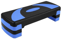 Load image into Gallery viewer, BalanceFrom Aerobic Step Platform Trainer with Adjustable 3-Level Risers, 400 Pound Weight Capacity – Non-Slip Exercise Stepper for Cardio, Strength, and Fitness Workouts at Home or Gym
