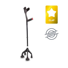 Load image into Gallery viewer, KMINA Quad Crutch for Women and Men (Sturdy 3.3 lbs), 4 Prong Forearm Crutches for Stability and Support
