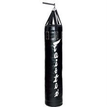 Load image into Gallery viewer, Fairtex HB6 6 Ft. Banana Bag Punching Bag for Muay Thai, Boxing, Kickboxing, MMA (HB6 Black Unfilled) - 14.17" W x 70.87" H
