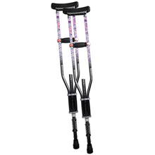 Load image into Gallery viewer, York Nordic - Spring Cushion Crutches Perfect for Sports Injuries and Travel - Heights 4'7" to 6'6" - Adjust Down to 22" for Travel
