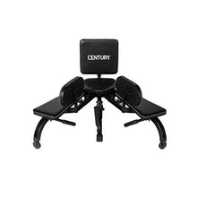 Load image into Gallery viewer, Century Versaflex 2.0 Stretching Machine Black | Heavy-Duty Steel Construction with Supportive Backrest | Adjustable Leg Stretch Trainer for Flexibility, Splits &amp; Range of Motion | Home Gym Equipment
