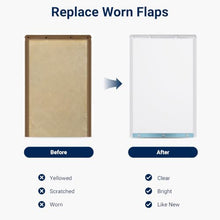 Load image into Gallery viewer, Extra Large Dog Door Replacement Flaps 10.5"X15", Compatible with Ideal Pet Products, Clear Flexible Replacement Flap, Dog Door Flap for Easy Installation
