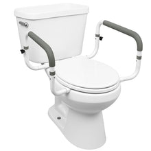 Load image into Gallery viewer, Carex Toilet Safety Frame - Toilet Safety Rails With Adjustable Width - Toilet Rails For Elderly, Handicap, Home Health Care Equipment After Surgery, Supports 300lbs
