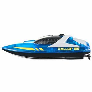 RC Boat for Kids, Remote Control Boat for Pools & Lakes, Racing Boat with LED Light & 2 Rechargeable Batteries, Whole Body Waterproof