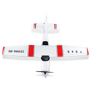 Toys New F949 3Ch RC Airplane Fixed Wing Plane Outdoor Toys with 2.4G Transmitter, Extra Battery and Propeller