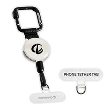 Load image into Gallery viewer, ClutchLoop Anti-Theft Phone Tether - Universal Adhesive Anchor, Retractable Steel Line and Locking Carabiner (White)
