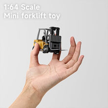 Load image into Gallery viewer, BRRRRT 1/64 Full Proportional RC Forklift Toy,8 Channel 2 Mode Mini Remote Control Forklift Truck with Flatbed Tow Truck
