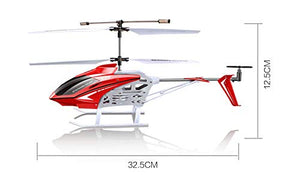 RC Helicopter, S39 Aircraft with 3.5 Channel, Bigger Size, Sturdy Alloy Material, Gyro Stabilizer and High & Low Speed -Red