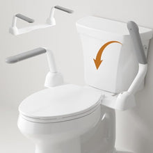 Load image into Gallery viewer, Toilet Safety Rails for Seniors, Super Heavy Duty Handicap Toilet Rails with Foldable Handles, Toilet Safety Frame Rails with Arms for Disabled Pregnant, Toilet Assistance for Elderly
