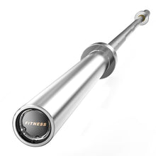 Load image into Gallery viewer, PAPABABE Barbell, 7ft Olympic Barbell 45lb Solid Chrome, 2-Inch Sleeves -(Silver)
